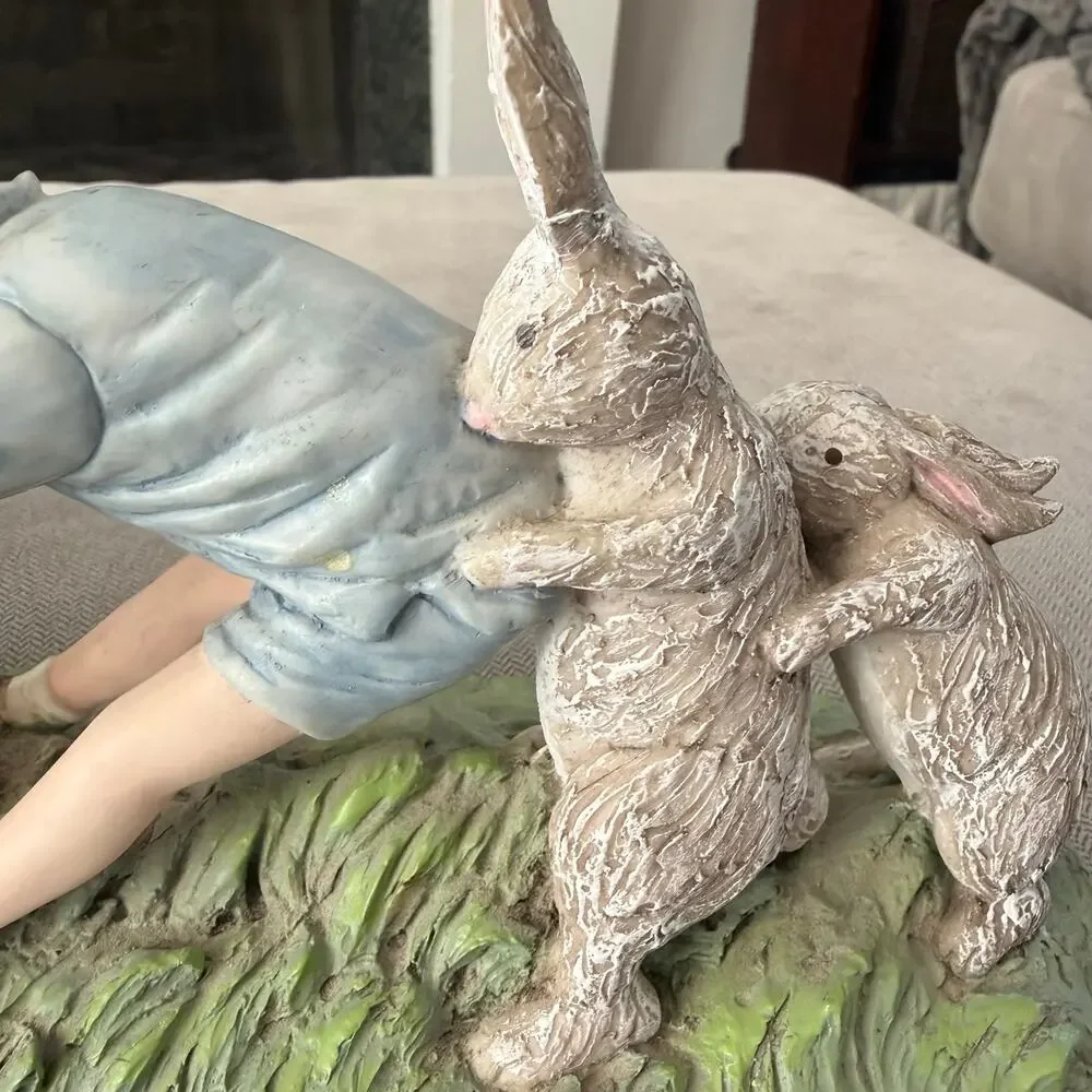 Disney Winnie the Pooh & Christopher Robin Bookends with Rabbit Friends